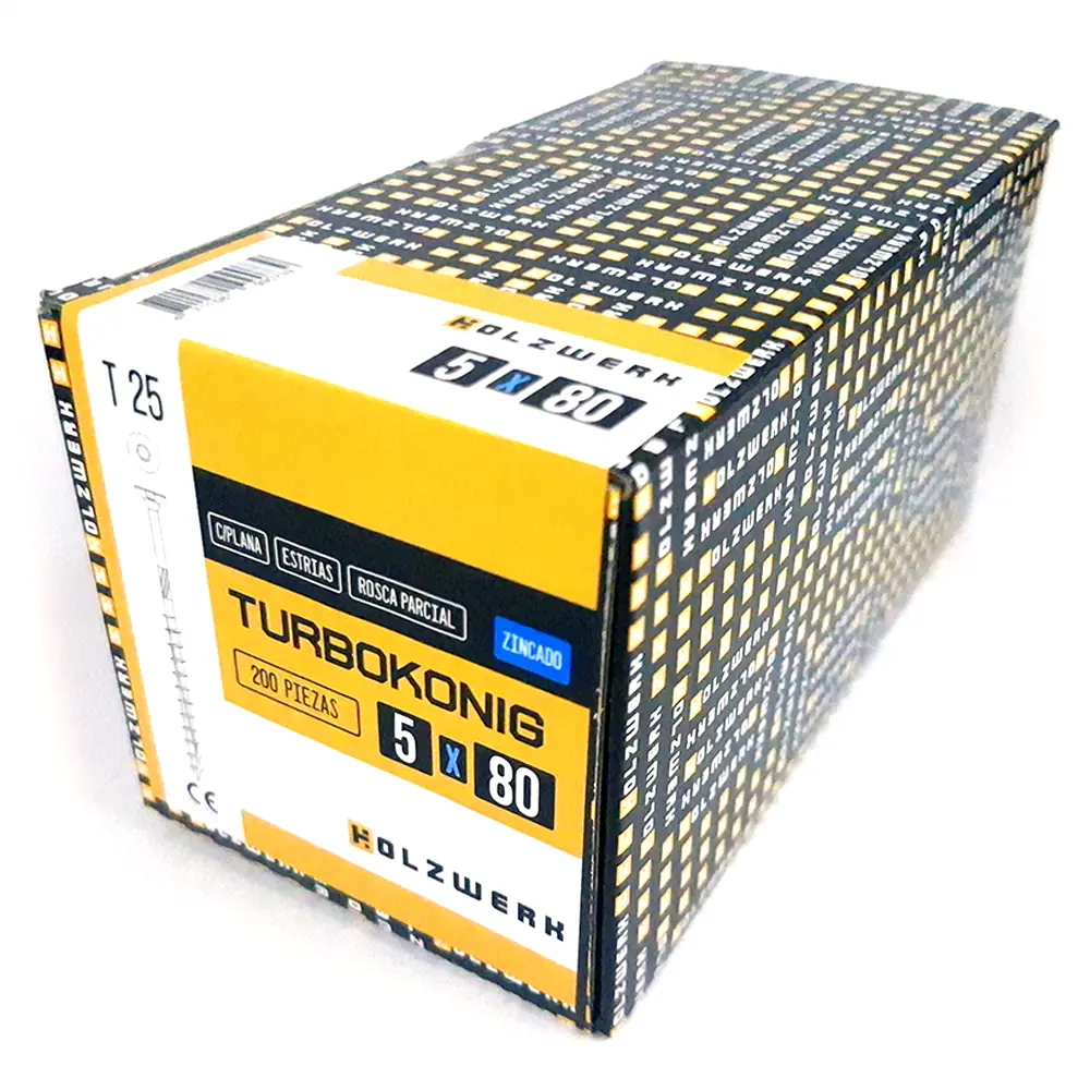 TurboKonig 5/80 mm (3⅛") 200uds