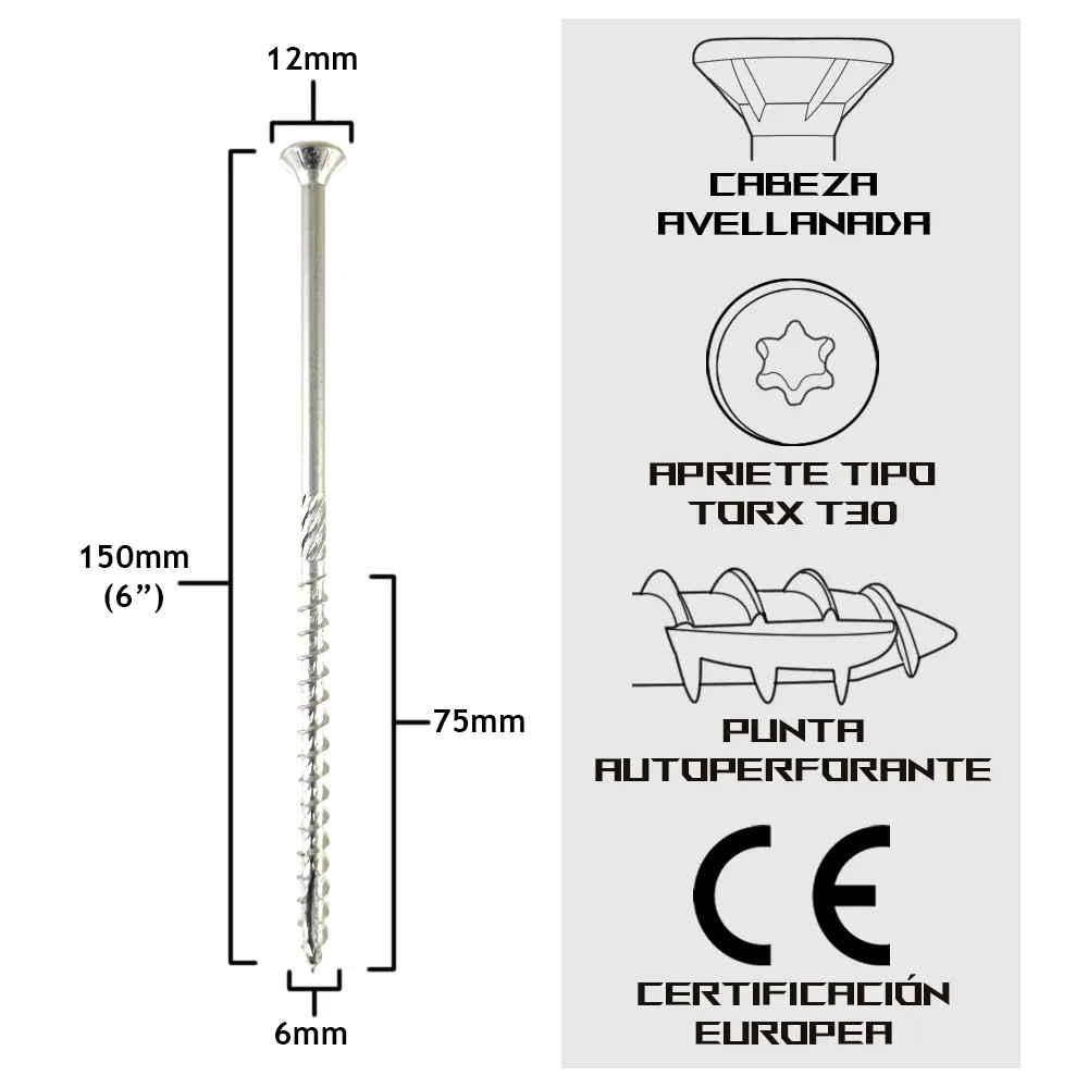 TurboKonig 6/150 mm (6") 100uds