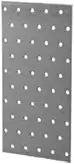 Placa perforada galvanizada