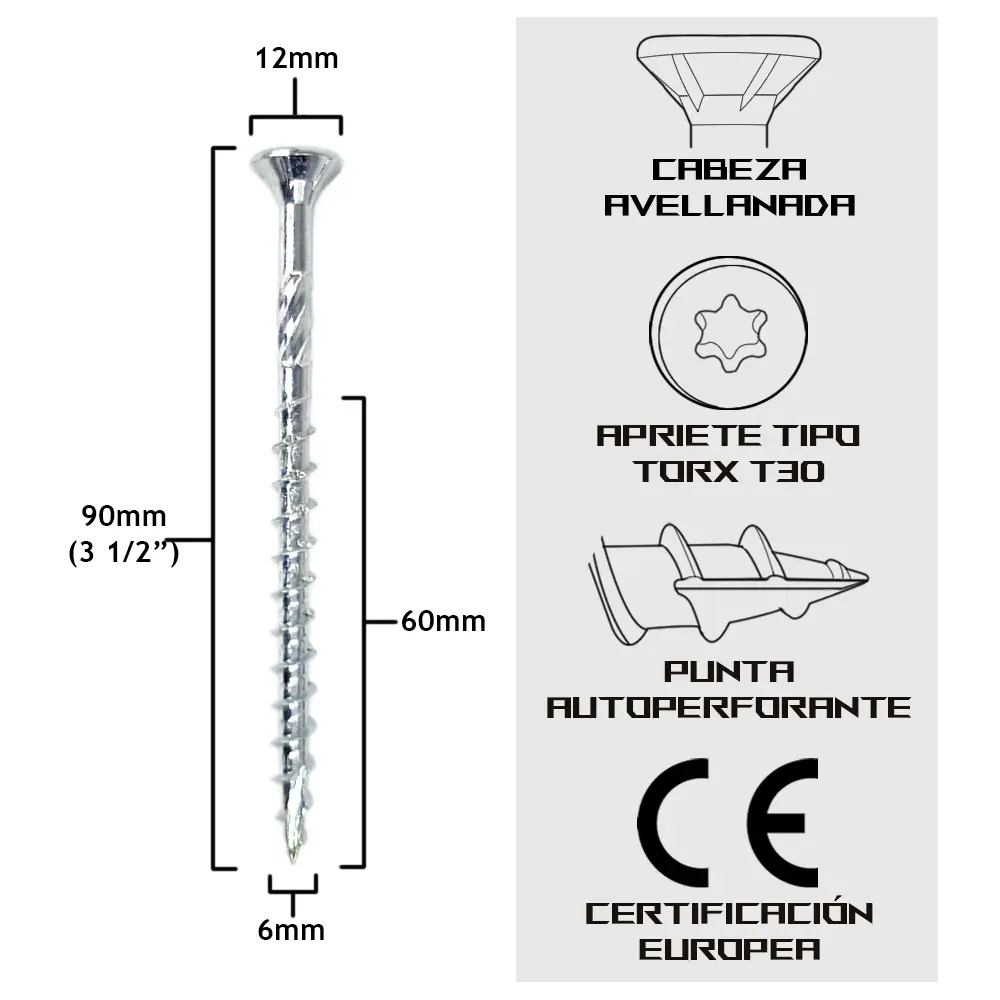 TurboKonig 6/90 mm (3½") 100uds