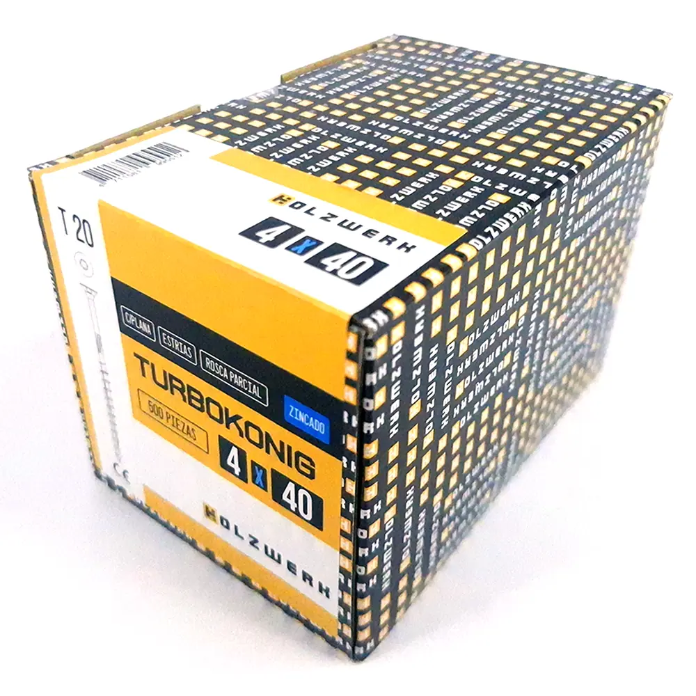 TurboKonig 4/40mm (1½") 500uds