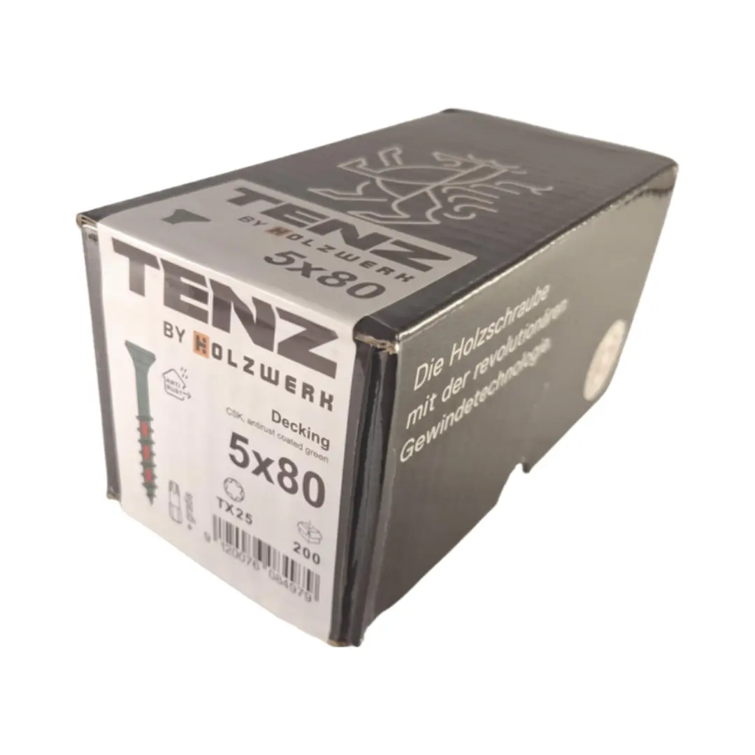 TENZ deck verde 5/80 mm (3⅛") 200uds