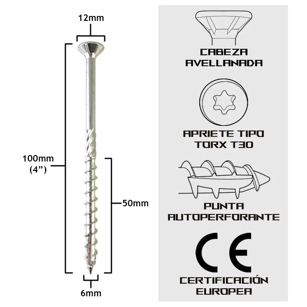 TurboKonig 6/100 mm (4") 100uds
