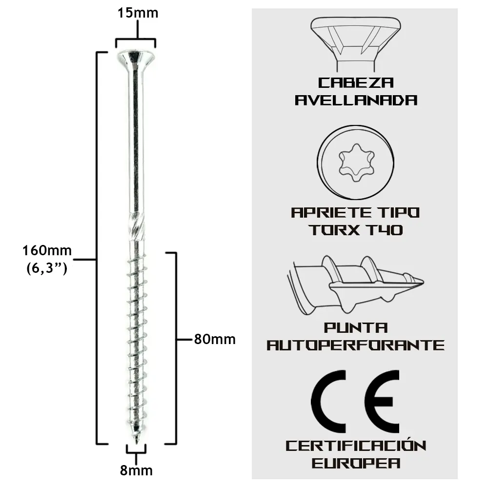 TurboKonig 8/160 mm (6⅜") 100uds