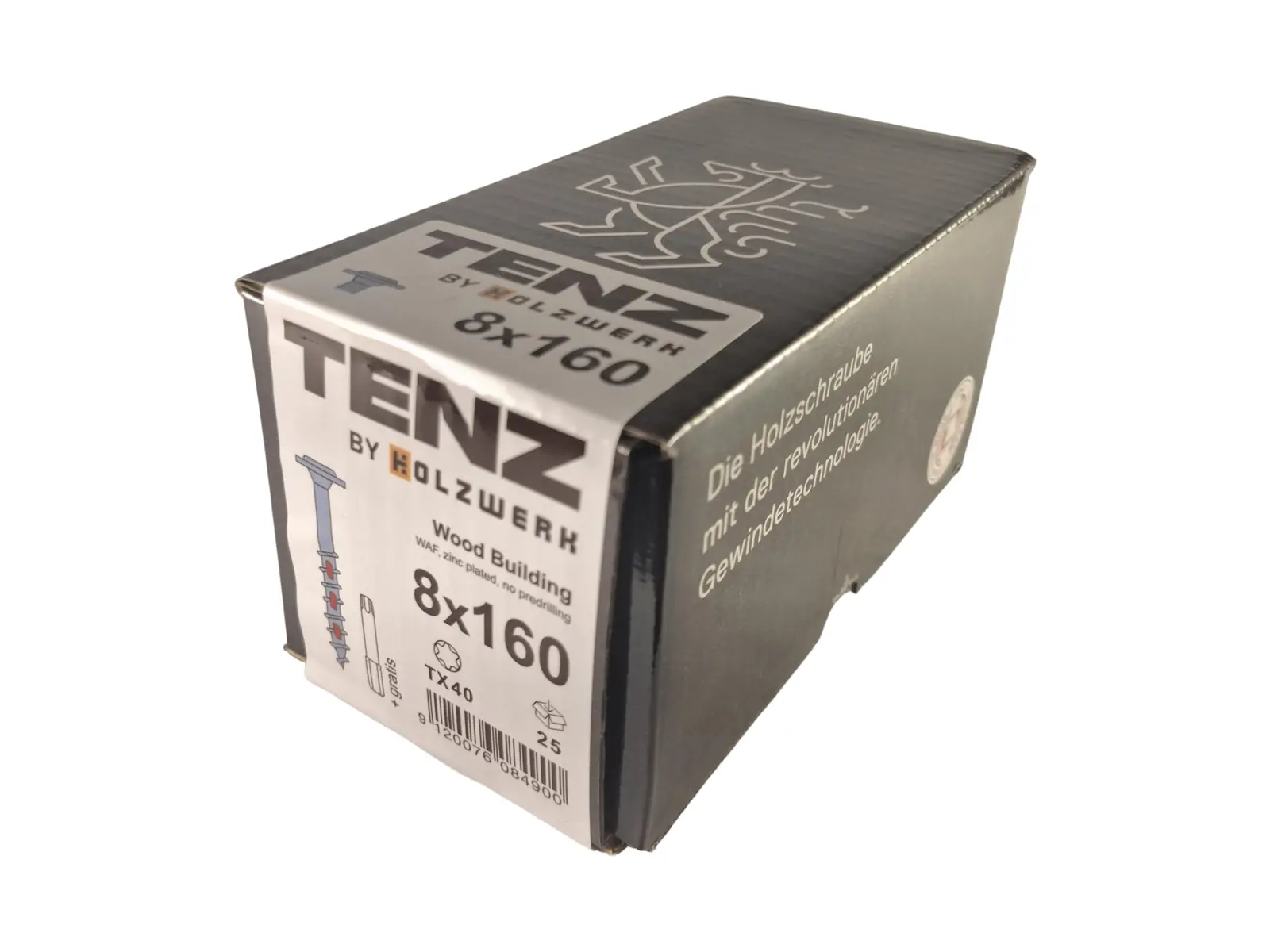 TENZ cabeza plana 8/160 (6¼") 25uds