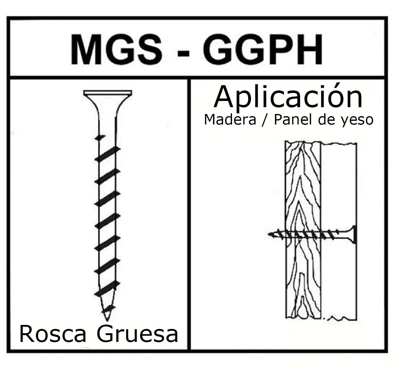 Tornillo en tira GG
