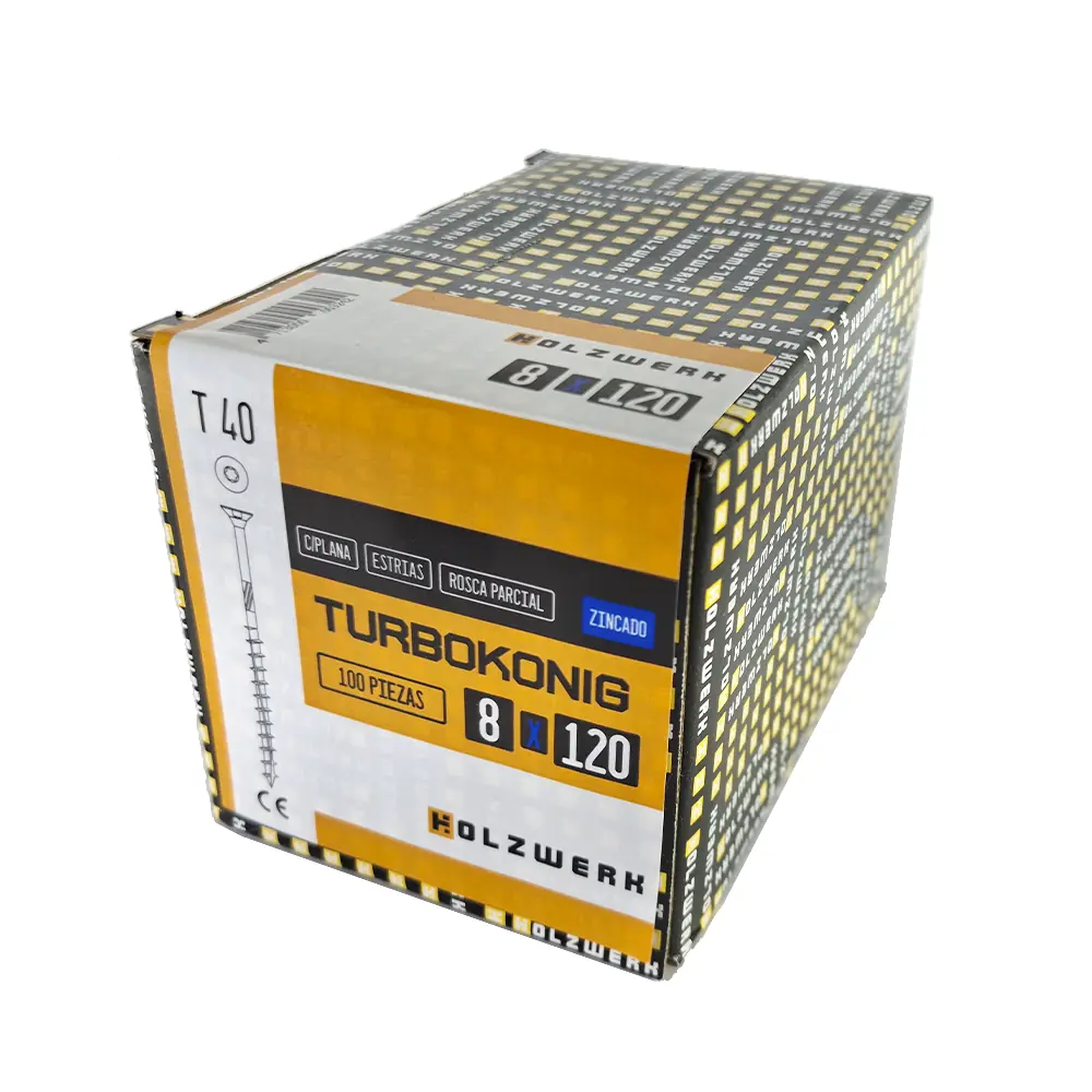 TurboKonig 8/120 mm (5") 100uds
