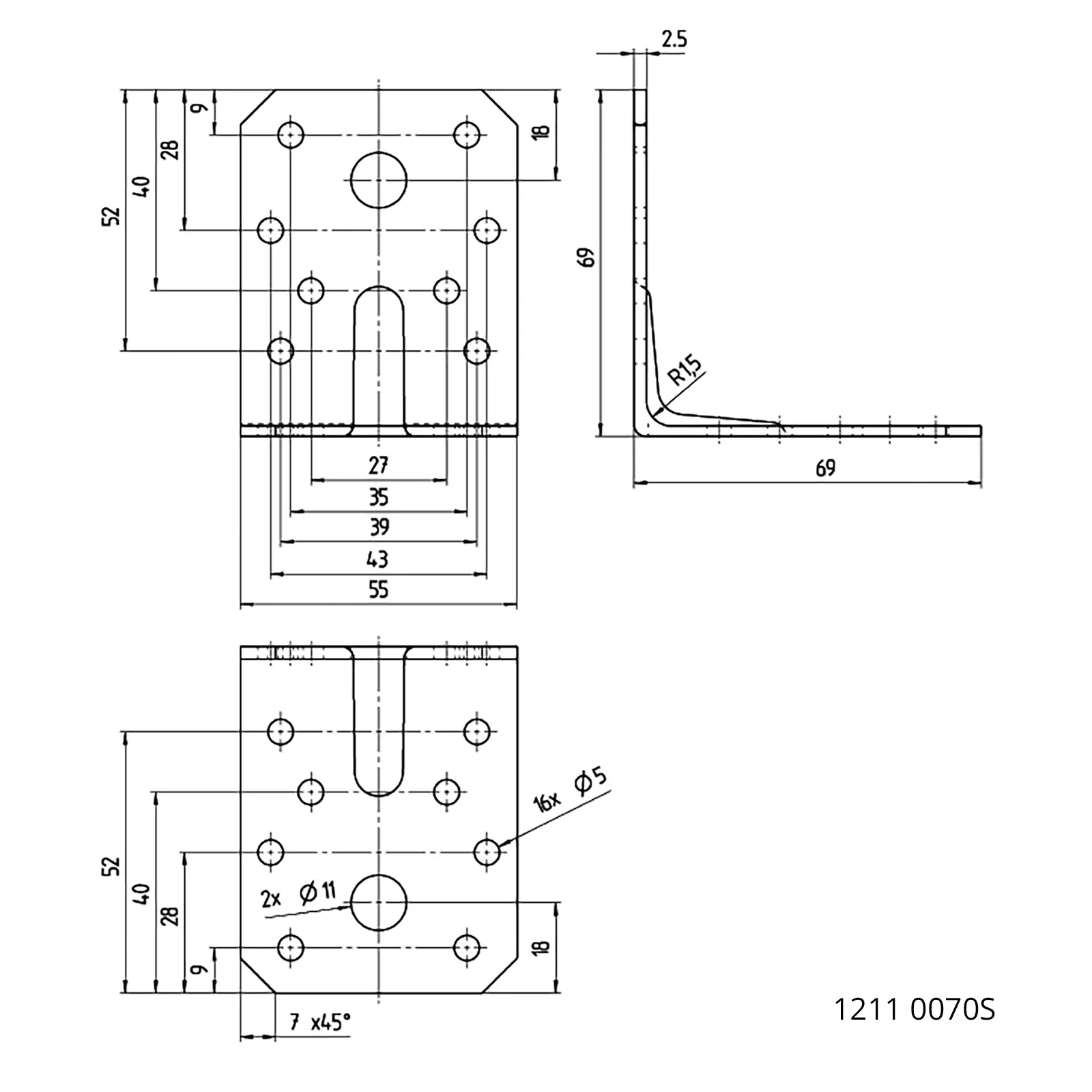 Conector Angular Reforzado