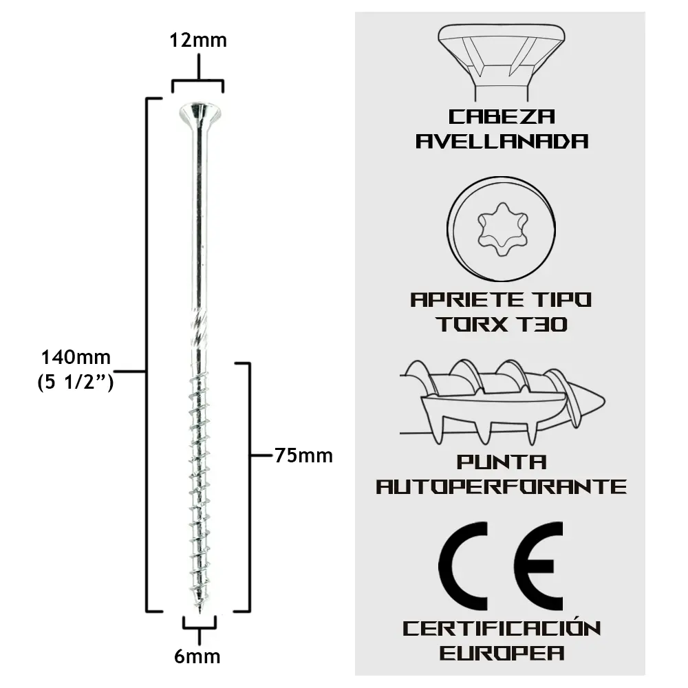 TurboKonig 6/140 mm (5½") 100uds