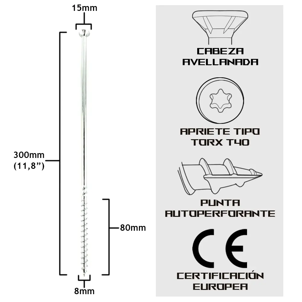 TurboKonig 8/300 mm (12") 50uds