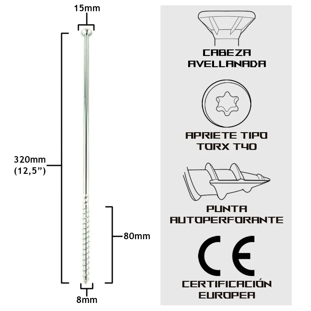 TurboKonig 8/320 mm (12¾") 50uds