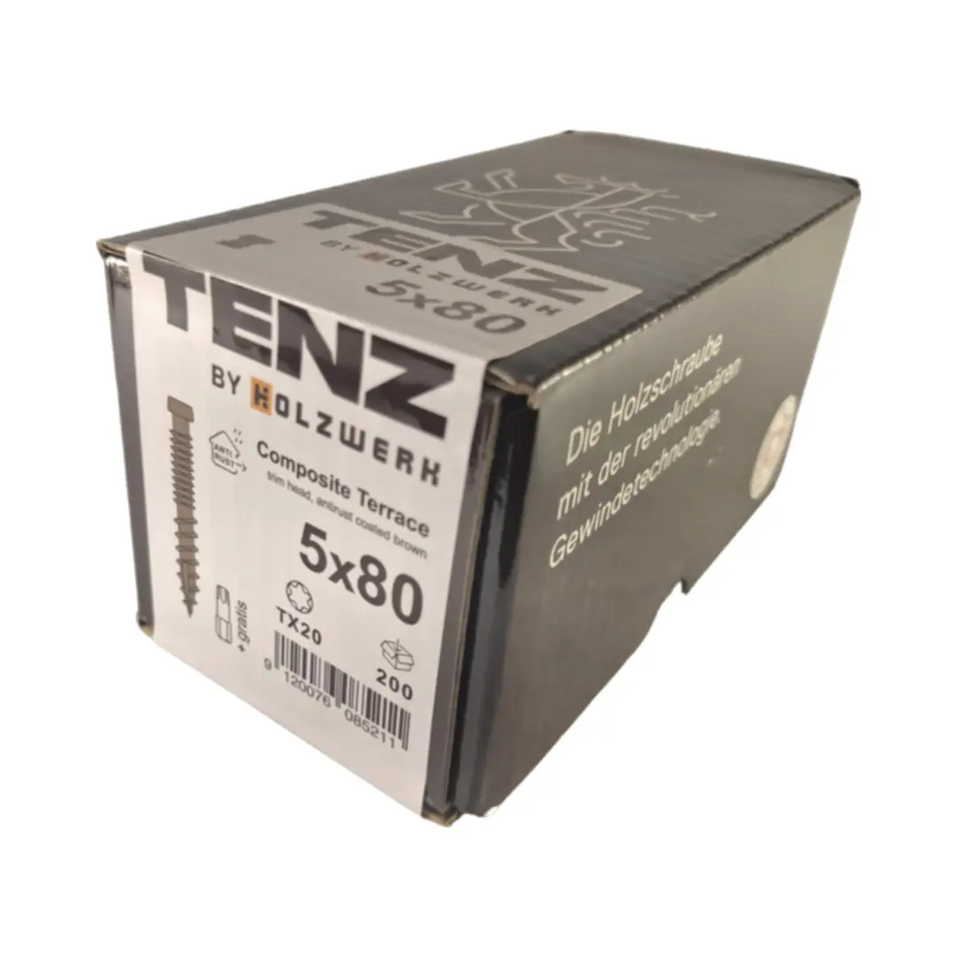 TENZ terraza rosca compuesta 5/80mm (3⅛") 200uds
